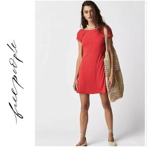 Free People Beach Rosalia Low Back Mini Dress NEW